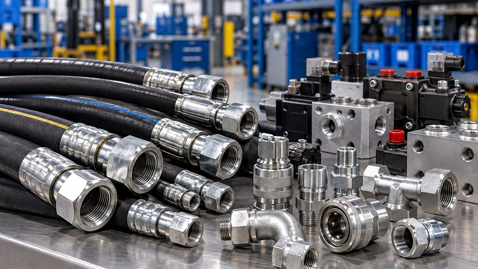 Hydraulic hoses, couplings and fluid power components